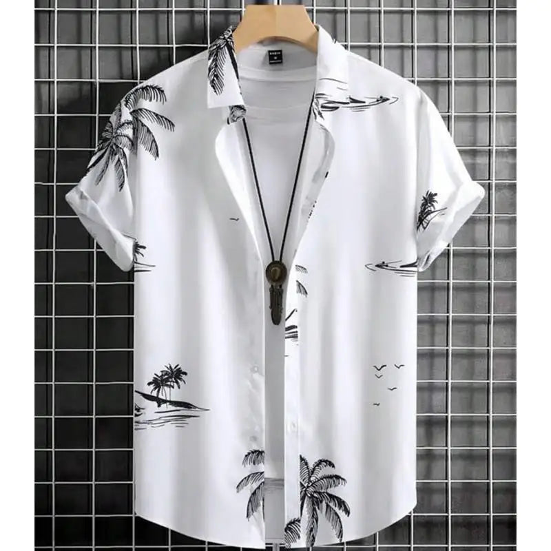 Fashion Shirt For Men 3d Ink Painting Prints Men&