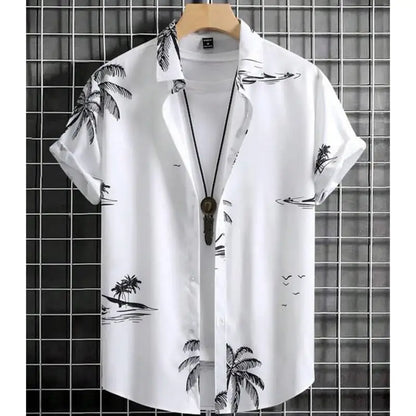 Fashion Shirt For Men 3d Ink Painting Prints Men&