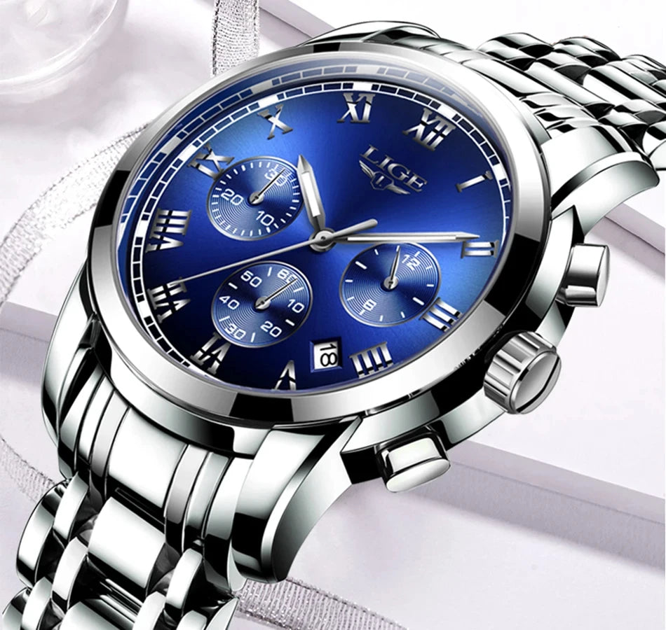 LIGE 2024 New Fashion Women Watches Ladies Top Brand Luxury Creative Steel Women Bracelet Watches Female Quartz Waterproof Watch