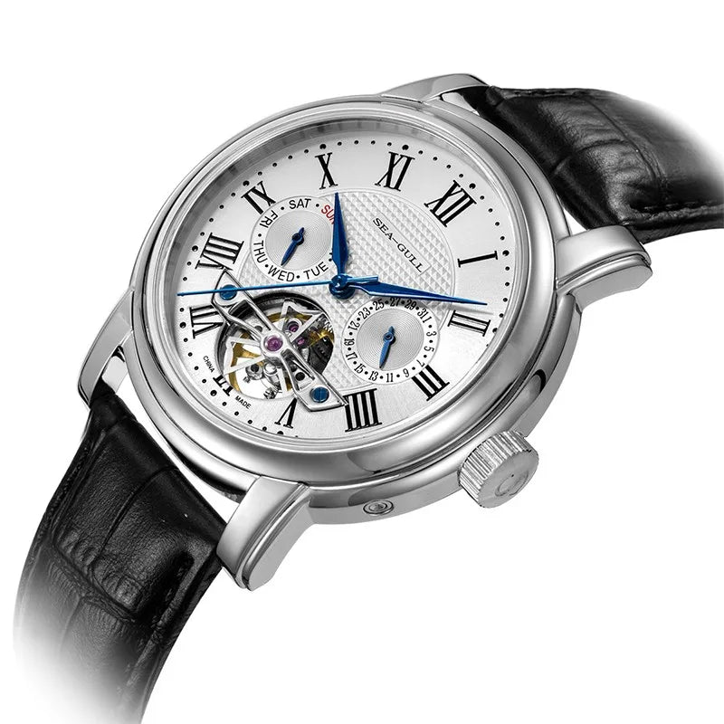 SEAGULL Luxury Watch Business Waterproof Male Clock Date Stainless Steel Mechanical Watch Men Watch reloj hombre 2023 D819.622