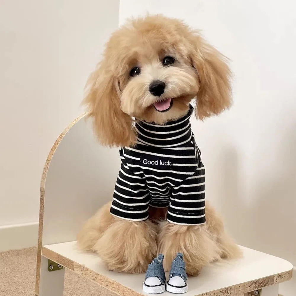 Dog Clothing High Collar Dog Thermal Shirt Warm Two Leg Dog Base Coat Soft Comfortable Pet Warm Sweater Cold Weather