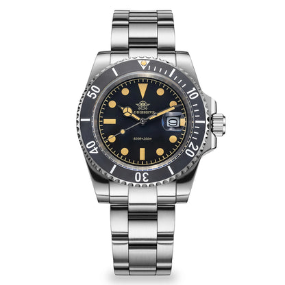 ADDIESDIVE AD2054 Quartz Watch 200M Waterproof Stainless Steel Men&