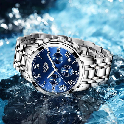 LIGE 2024 New Fashion Women Watches Ladies Top Brand Luxury Creative Steel Women Bracelet Watches Female Quartz Waterproof Watch