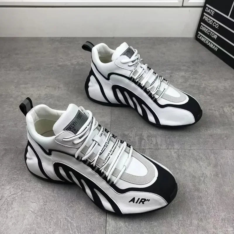 Sneakers Men Fashion  Casual Lightweight Breathable Running Shoes Men Sneakers Lace-up Platform Sneakers Footwear Zapatos Hombre