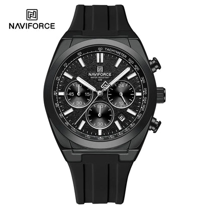NAVIFORCE Men Watch Sport Top Brand Luxury Military Chronograph Date Original Wristwatch Waterproof Quartz Male Clock Gift 8080