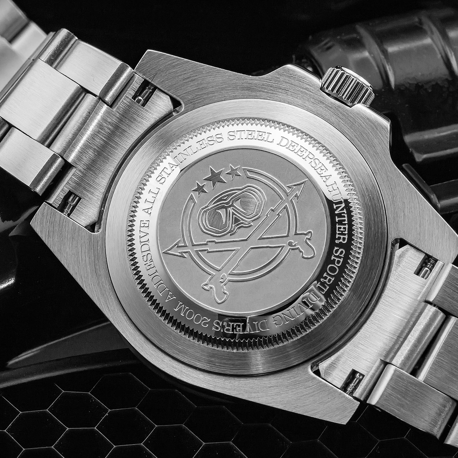 ADDIESDIVE AD2054 Quartz Watch 200M Waterproof Stainless Steel Men&