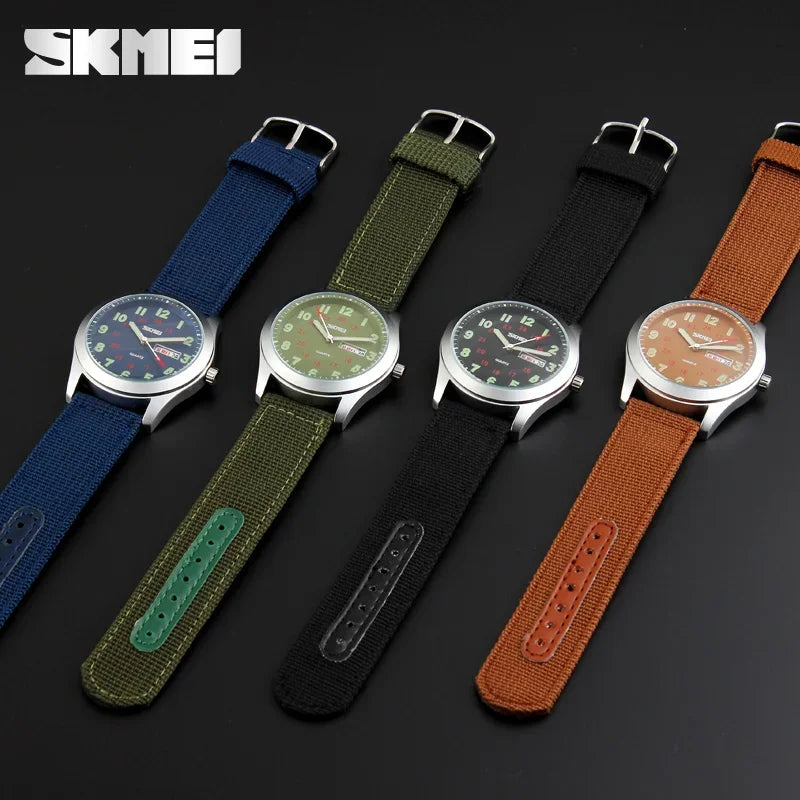 SKMEI 9112 Watches Luminous Pointer Waterproof Male Wristwatch Date Calendar Clock Reloj Hombre Luxury Men Sport Quartz