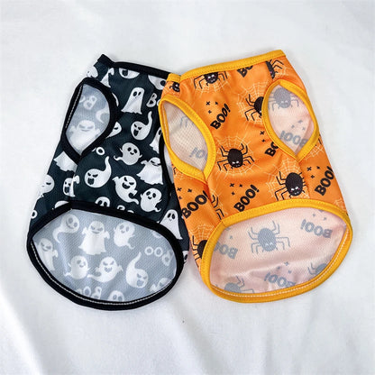 Dog Clothes for Small Medium Dogs Cats Autumn Winter Halloween Festival Print Clothing Chihuahua French Bulldog Pug Pet Outfits