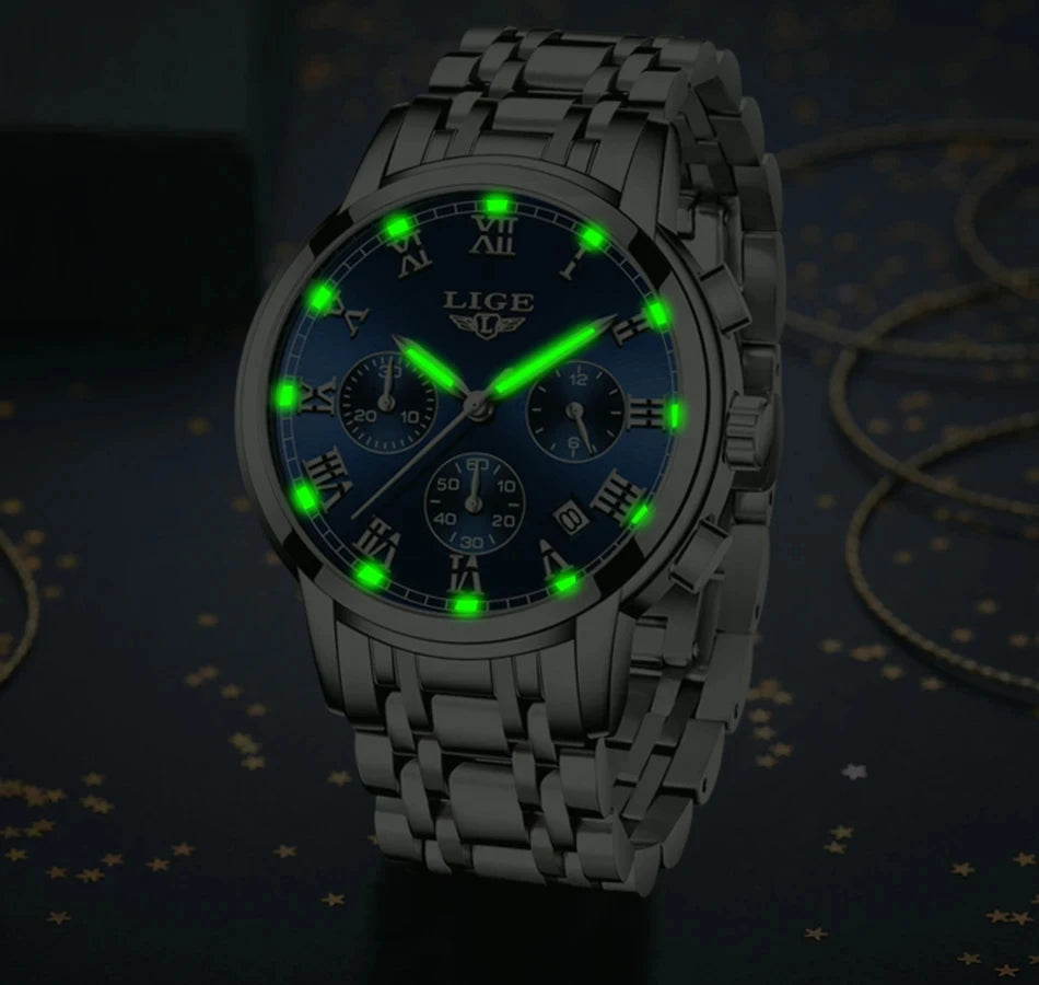 LIGE 2024 New Fashion Women Watches Ladies Top Brand Luxury Creative Steel Women Bracelet Watches Female Quartz Waterproof Watch