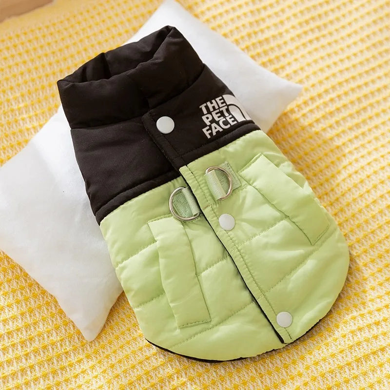 Pet Warm Cotton Coat Two-legged Dog Clothes Thickened Teddy Down Jacket Small to Medium Dog Cute Winter Clothing