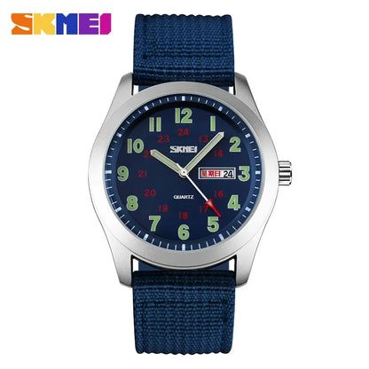 SKMEI 9112 Watches Luminous Pointer Waterproof Male Wristwatch Date Calendar Clock Reloj Hombre Luxury Men Sport Quartz