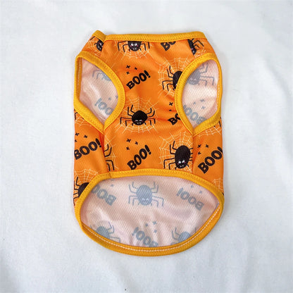 Dog Clothes for Small Medium Dogs Cats Autumn Winter Halloween Festival Print Clothing Chihuahua French Bulldog Pug Pet Outfits