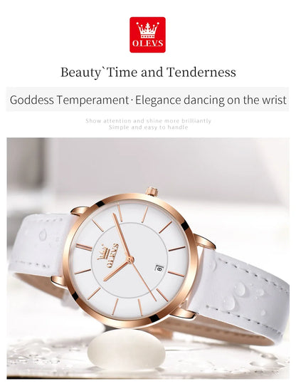 OLEVS Watches For Women Quartz Waterproof Watch Luxury Lady&