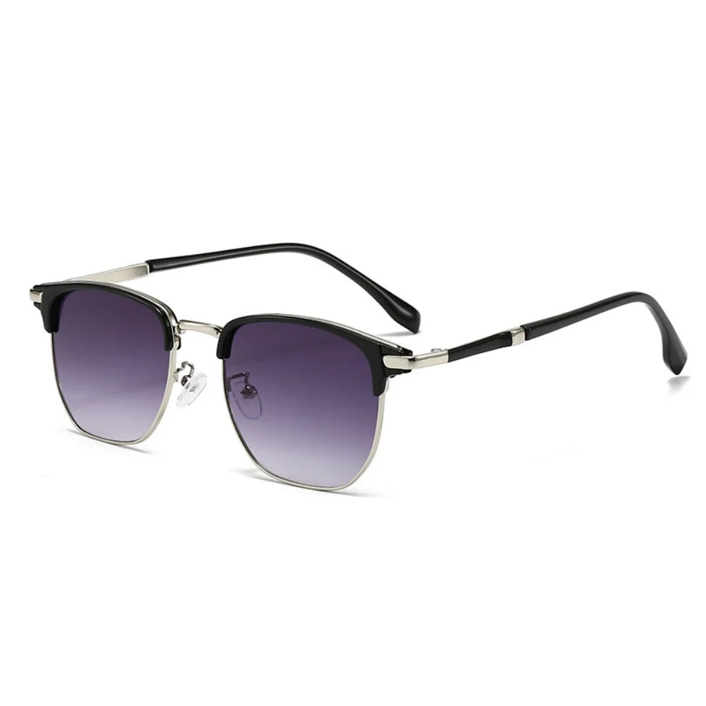 Sun Glasses Elegant Uv400 Eyewear Vintage Half Frame Sunglasses  Fashion Sunglasses For Travel Driving Outdoor