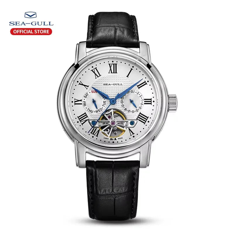 SEAGULL Luxury Watch Business Waterproof Male Clock Date Stainless Steel Mechanical Watch Men Watch reloj hombre 2023 D819.622