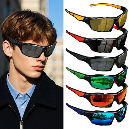 Men Comprehensive Protection Sun Glasses Cycling Glasses Sport Eyewear Bike Mountain Bicycle Hiking Camping Golf Sunglasses