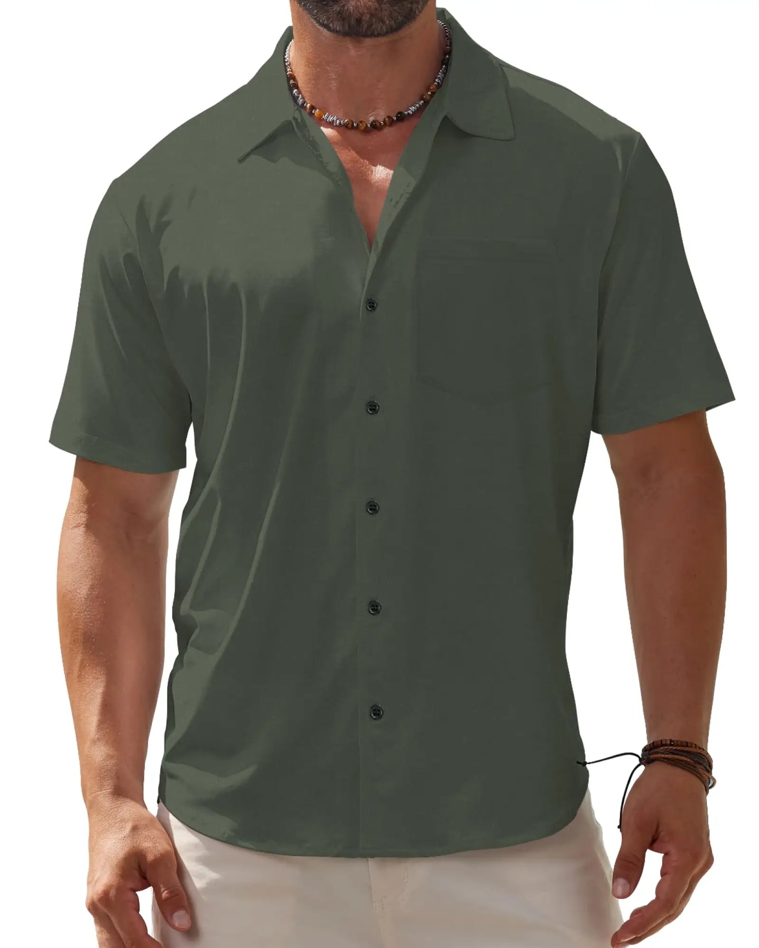 Hawaiian tropical plants 3D Printed Beach Shirt leaf Pattern Shirts Summer Men Clothes Vacation Lapel Blouse Men Tops