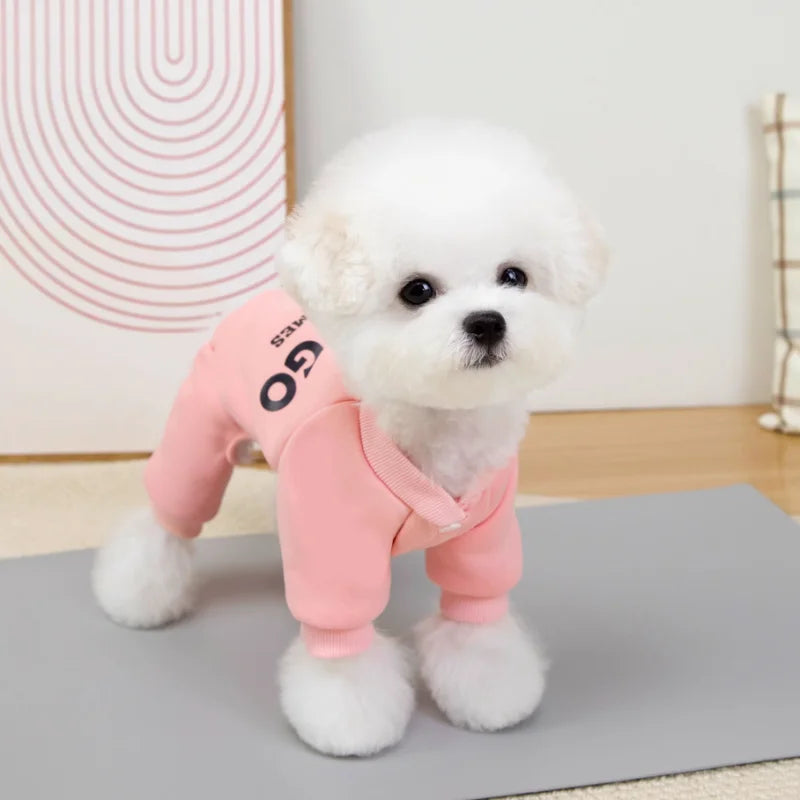 Dog Clothes Cotton Soft Overalls for Dogs Winter Puppy Jumpsuit Warm Coat Chihuahua Bichon French Bulldog Costumes Pet Clothing
