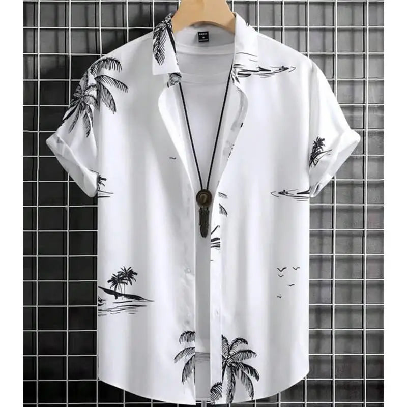 Fashion Shirt For Men 3d Ink Painting Prints Men&