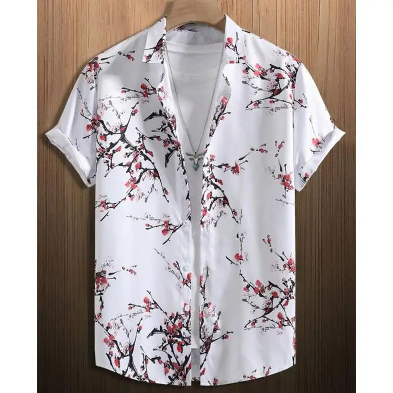 Fashion Shirt For Men 3d Ink Painting Prints Men&