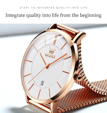 OLEVS Watches For Women Quartz Waterproof Watch Luxury Lady&