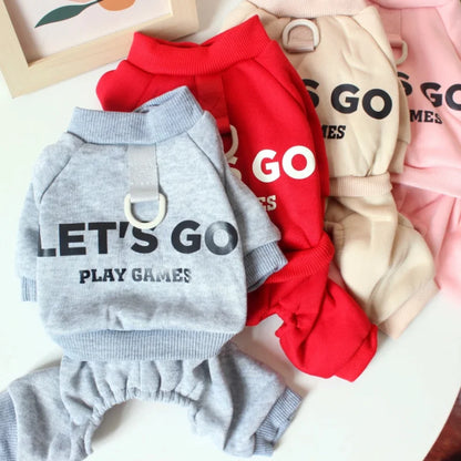 Dog Clothes Cotton Soft Overalls for Dogs Winter Puppy Jumpsuit Warm Coat Chihuahua Bichon French Bulldog Costumes Pet Clothing
