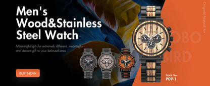 reloj hombre BOBO BIRD New Wooden Watch Men Top Brand Luxury Chronograph Military Quartz Watches for Man Dropshipping Customized