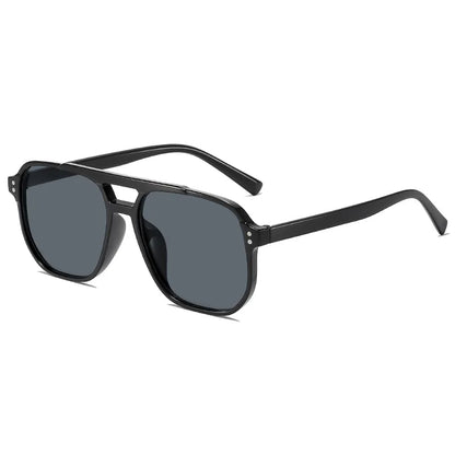 Vintage Men Women Big Sunglasses Men Square Shades Brand Designer Unisex Sun Glasses Black Lense Male Female Sunglasses UV400