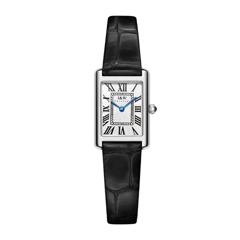 Switzerland Made Watch for Women CARNIVAL Brand Luxury Square Quartz Watch Ladies Fashion Waterproof Ultra Thin 2025 Reloj Mujer