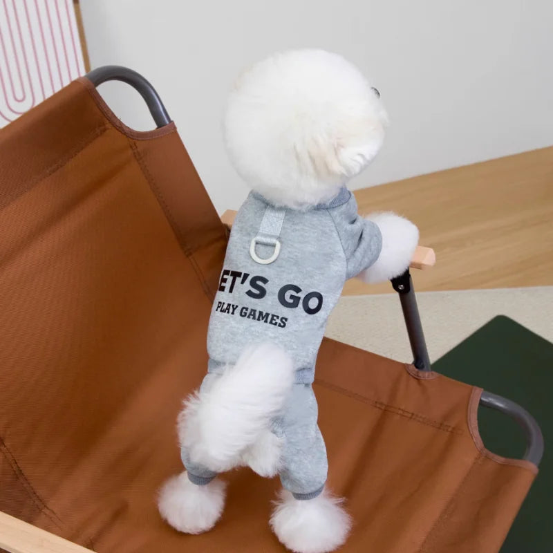 Dog Clothes Cotton Soft Overalls for Dogs Winter Puppy Jumpsuit Warm Coat Chihuahua Bichon French Bulldog Costumes Pet Clothing