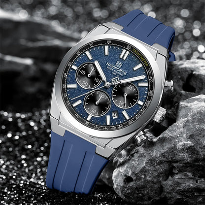 NAVIFORCE Men Watch Sport Top Brand Luxury Military Chronograph Date Original Wristwatch Waterproof Quartz Male Clock Gift 8080