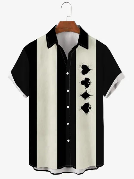 Summer Casual Striped Men Floral Shirt Beachwear Hawaiian Streetwear 3D Printing Creative Top Vacation Camping Funny Fishing 5xl