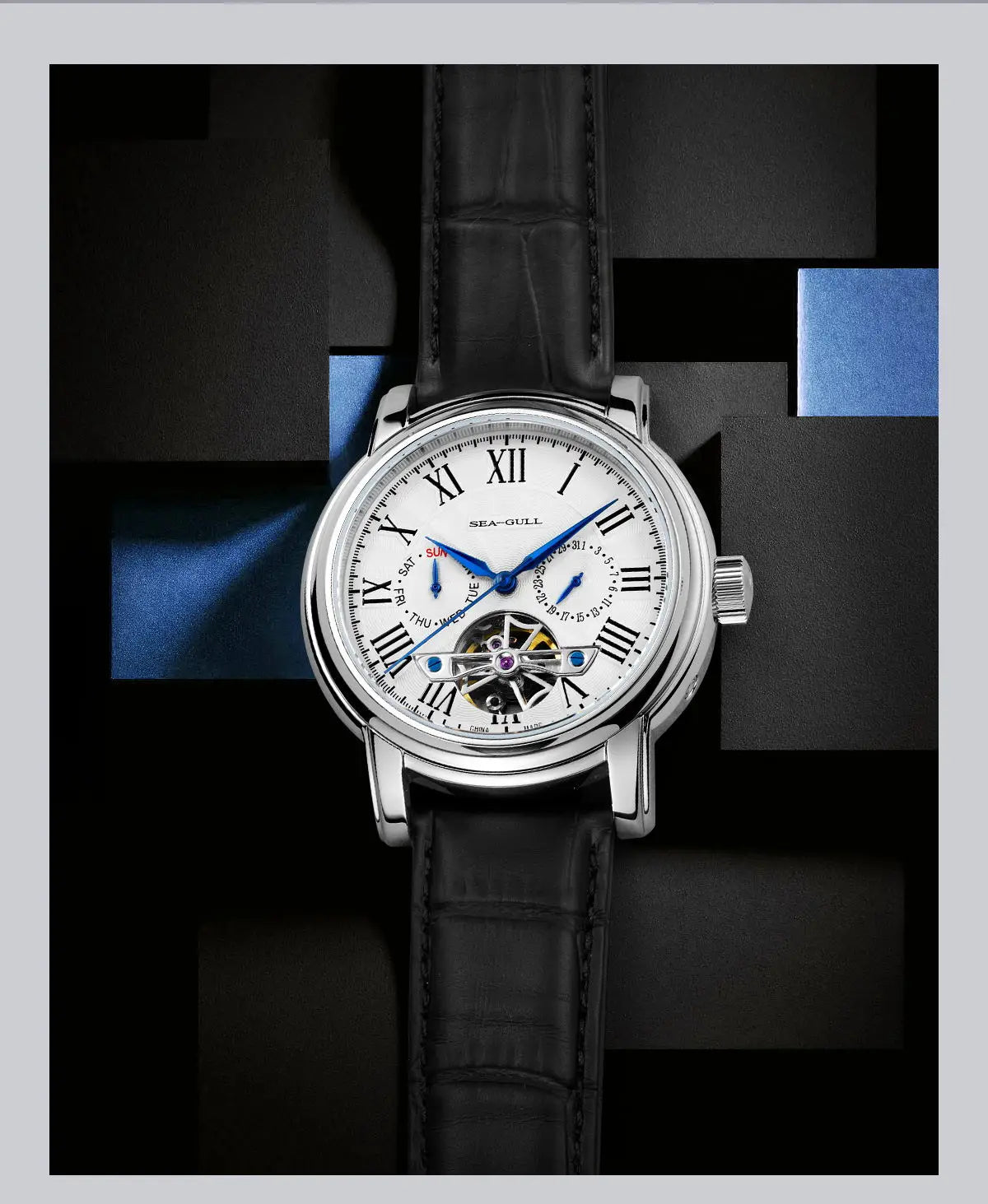 SEAGULL Luxury Watch Business Waterproof Male Clock Date Stainless Steel Mechanical Watch Men Watch reloj hombre 2023 D819.622