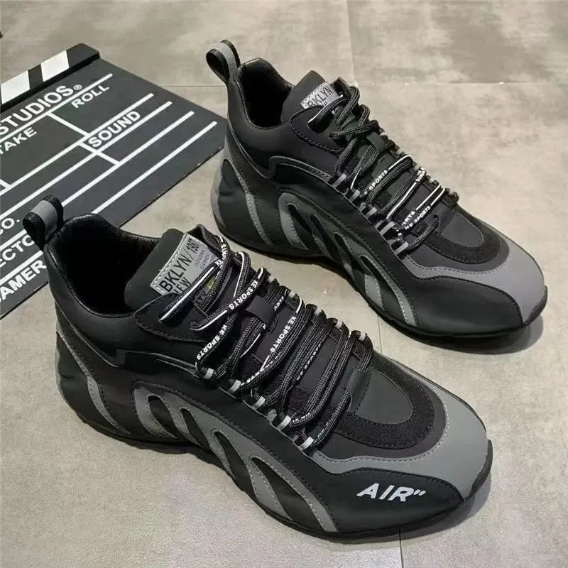 Sneakers Men Fashion  Casual Lightweight Breathable Running Shoes Men Sneakers Lace-up Platform Sneakers Footwear Zapatos Hombre