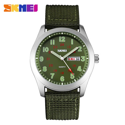 SKMEI 9112 Watches Luminous Pointer Waterproof Male Wristwatch Date Calendar Clock Reloj Hombre Luxury Men Sport Quartz