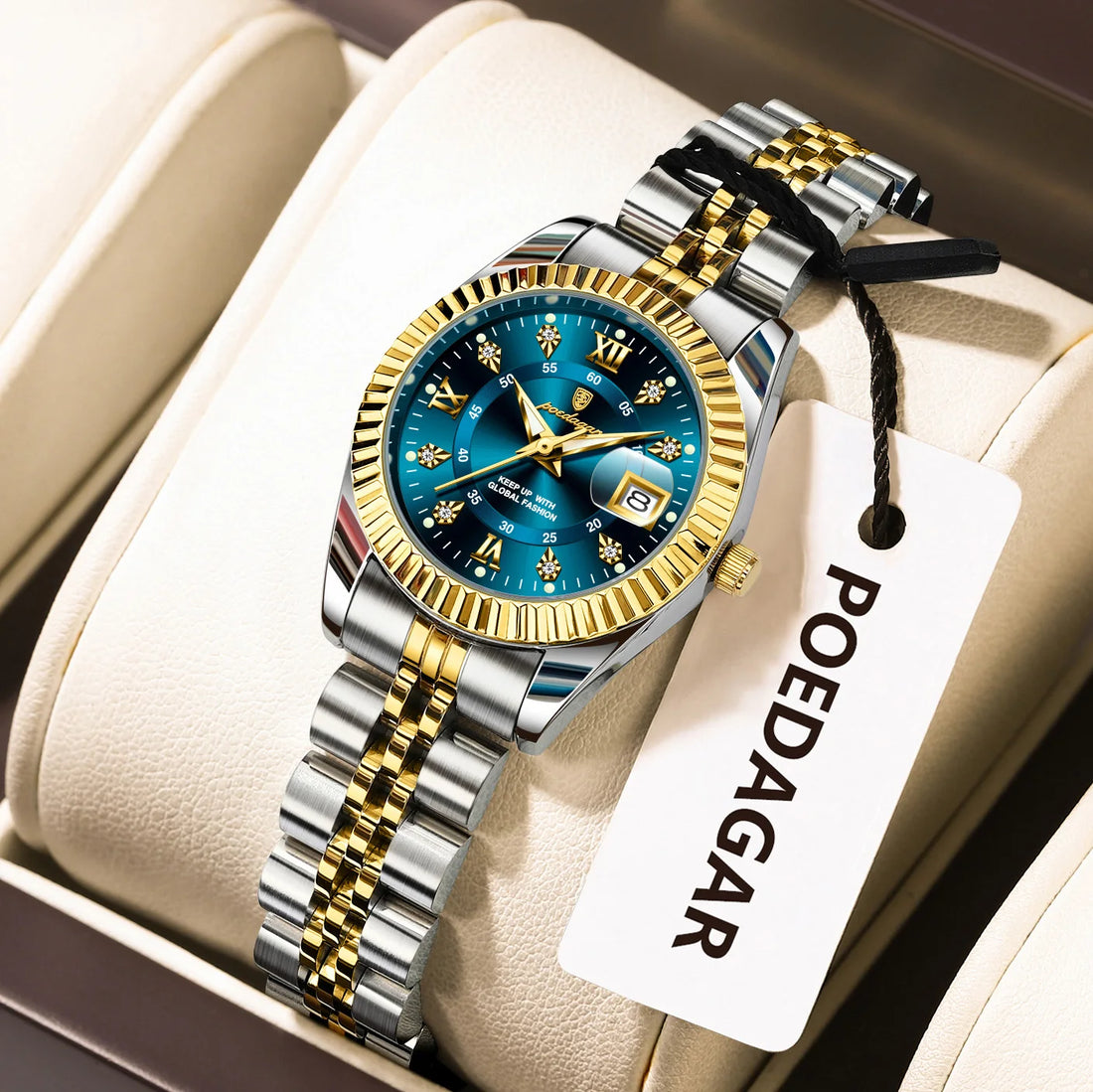 POEDAGAR Top Luxury Watch For Women Waterproof Stainless Steel Luminous Date Ladies Watch Quartz Fashion Elegant Women&