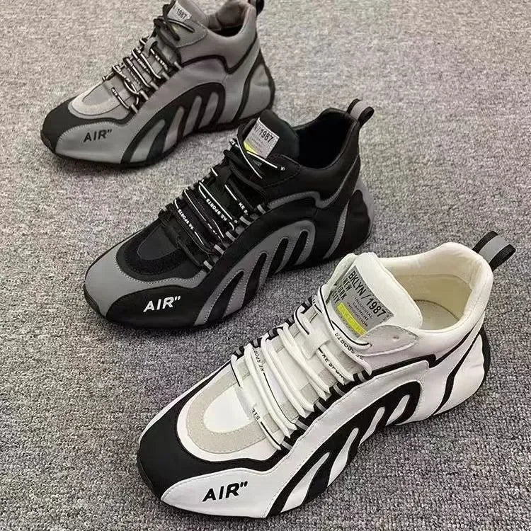 Sneakers Men Fashion  Casual Lightweight Breathable Running Shoes Men Sneakers Lace-up Platform Sneakers Footwear Zapatos Hombre