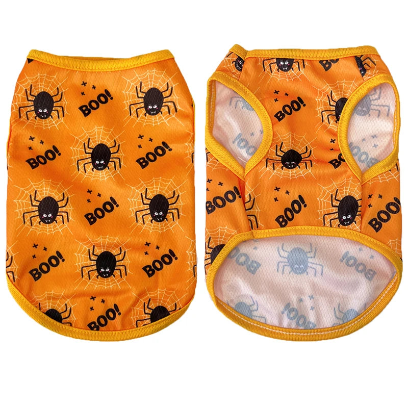 Dog Clothes for Small Medium Dogs Cats Autumn Winter Halloween Festival Print Clothing Chihuahua French Bulldog Pug Pet Outfits