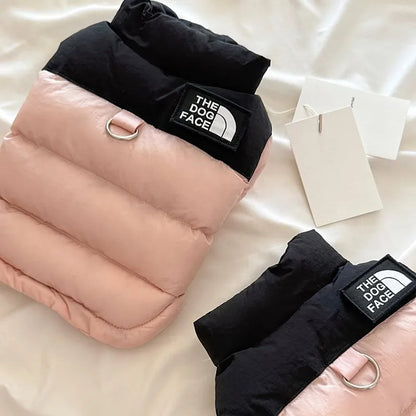 Pet Warm Cotton Coat Two-legged Dog Clothes Thickened Teddy Down Jacket Small to Medium Dog Cute Winter Clothing
