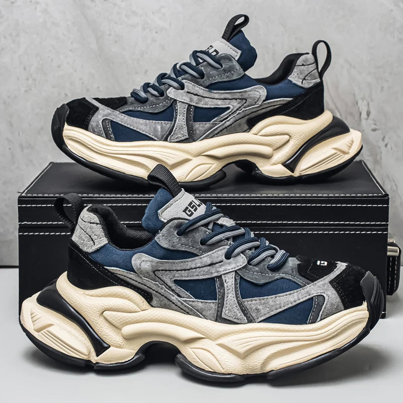 High Quality Sneakers Male Trend Red Platform Basketball Shoes Men Casual White Sport Walking Sneakers Men&