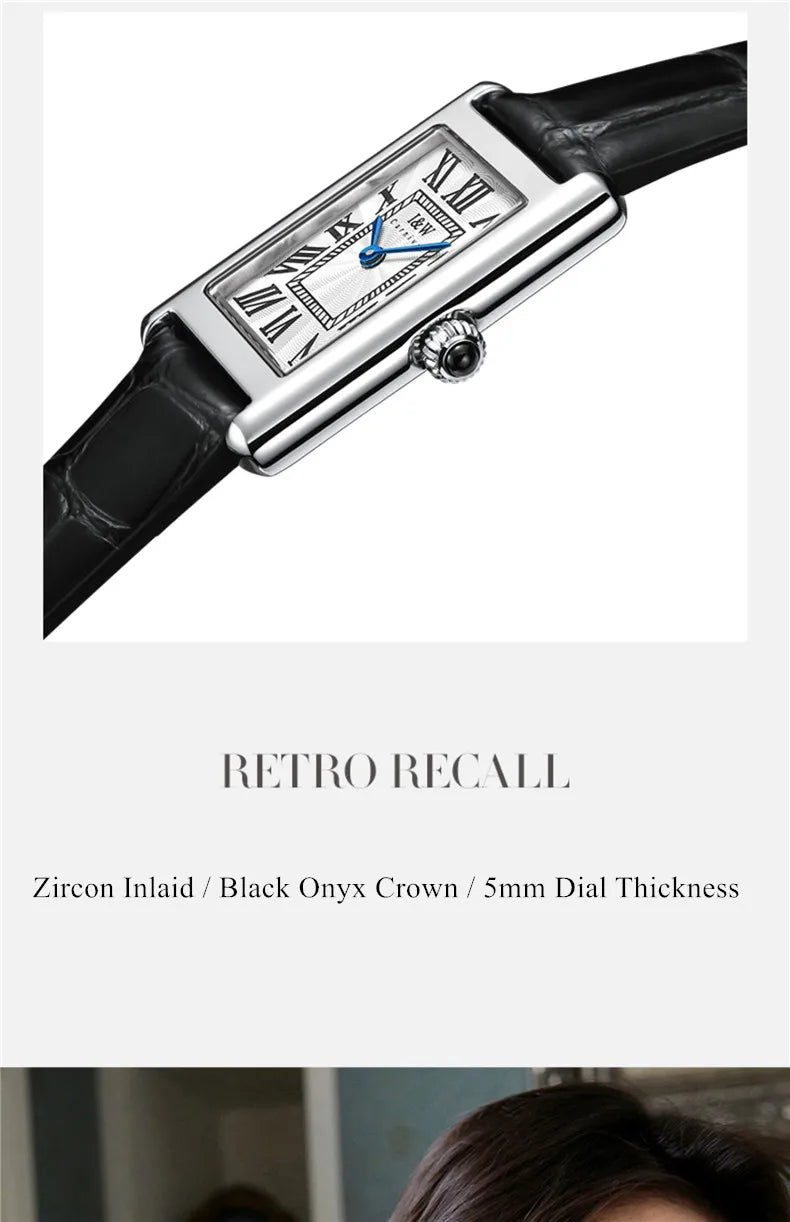 Switzerland Made Watch for Women CARNIVAL Brand Luxury Square Quartz Watch Ladies Fashion Waterproof Ultra Thin 2025 Reloj Mujer